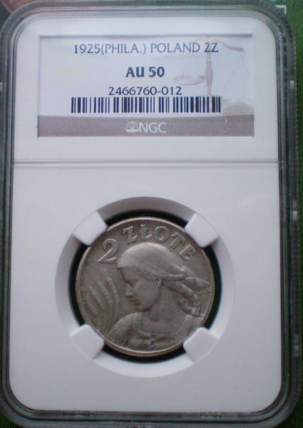 A-NGC-AU-50-Poland-1925-2zl-Phila