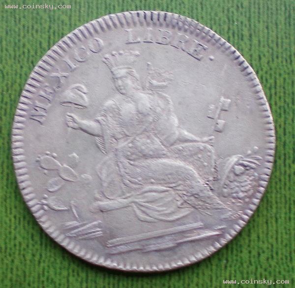 Two-Spanish-Colonial-Coin-Medal