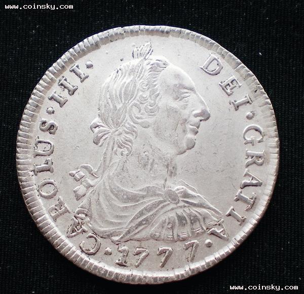 Bolivia-1777-8-Reales-Nice-Grade.