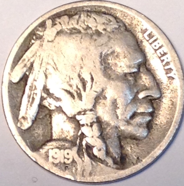 1919-D-5c-VG-F-Porus?-Help-Grade!