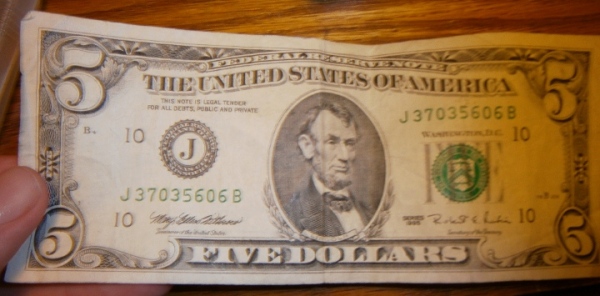 Is-Anybody-Interested-In-This-$5-Bill?