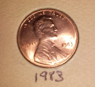 1983-Lincoln-Cent---Bronze,-Copper-Or-Other-Composition?