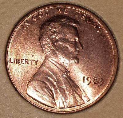1983-Lincoln-Cent---Bronze,-Copper-Or-Other-Composition?