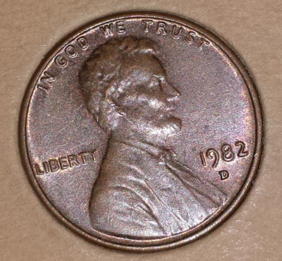 1983-Lincoln-Cent---Bronze,-Copper-Or-Other-Composition?