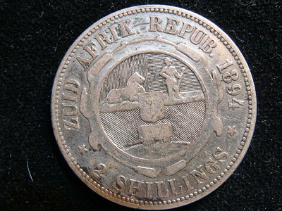 1894-Shouth-Africa-Silver-2-Shillings-To-Value-&-Grade