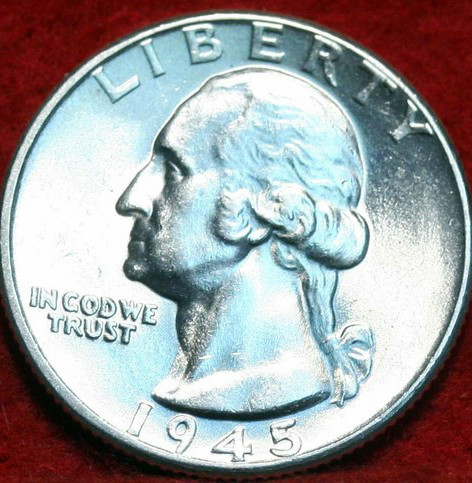 1945-US-Quarter-Unc-To-Value-&-Grade