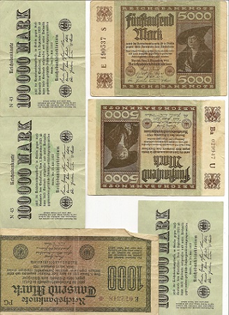 Collection-Of-German-Banknotes