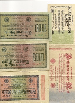 Collection-Of-German-Banknotes