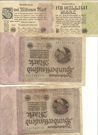 Collection-Of-German-Banknotes