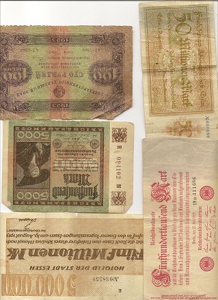 Collection-Of-German-Banknotes