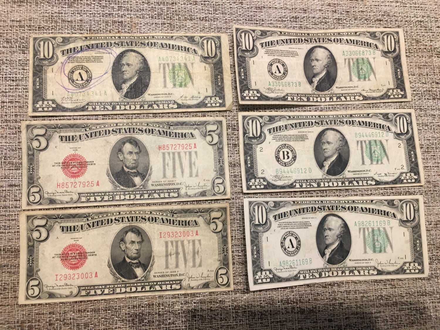 Acquired-$60-Of-Old-Currency-At-A-Local-Bank