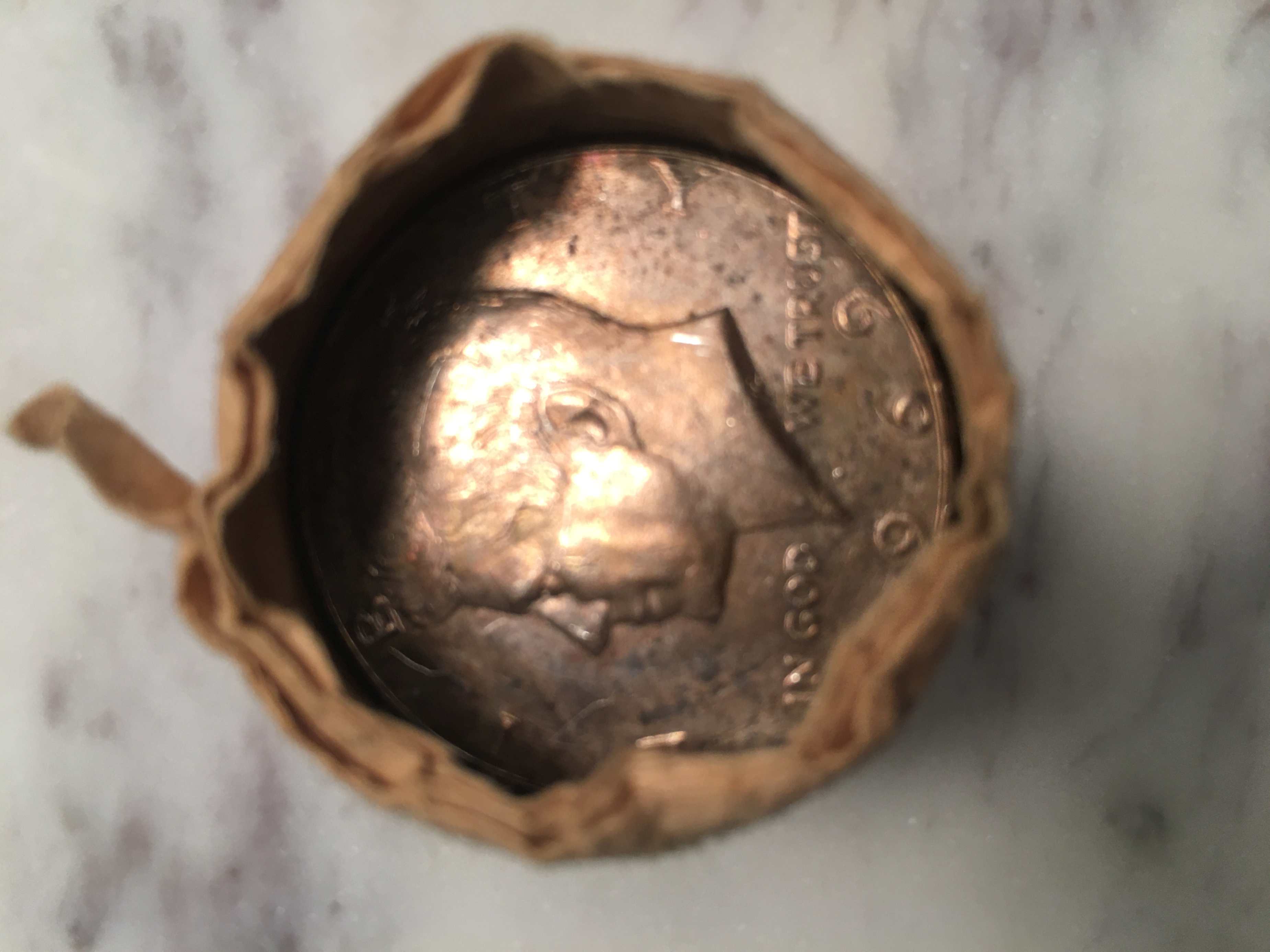 Acquired-A-Customer-Wrapped-Roll-Of-Uncirculated-1969-Kennedy-Half-Dollars