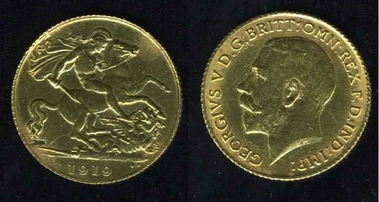 Counterfeit-1919-GB-1/2-Sovereign