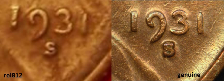 Counterfeit-1909-S-VDB-And-1931-S-Lincoln-Cents