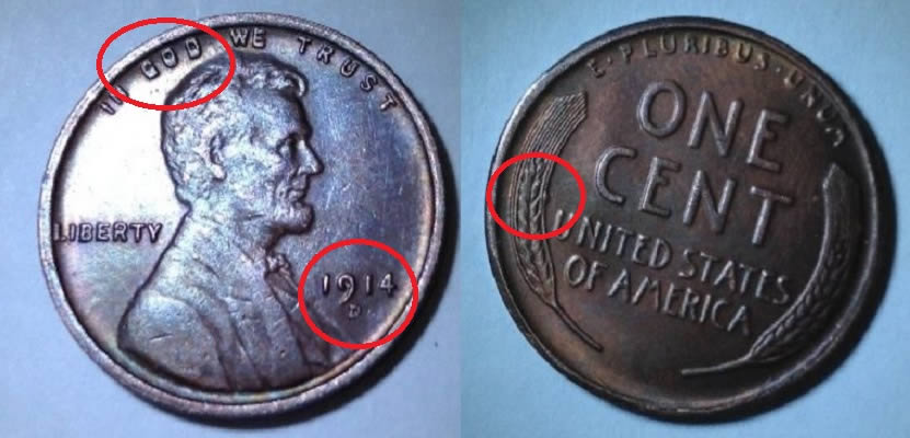 Counterfeit-1914-D-And-1922-D-Lincoln-Cents