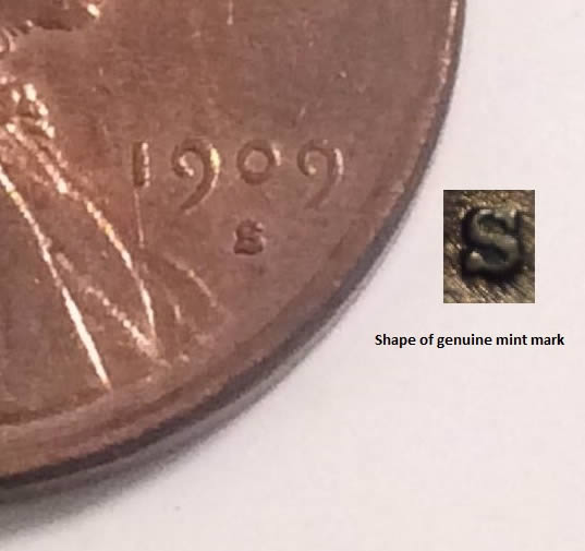 Counterfeit-1909-S-VDB-Lincoln-Cent
