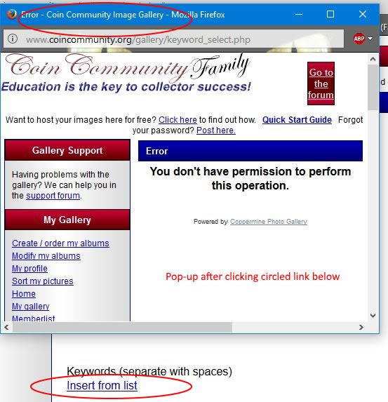Gallery-Error-Message
