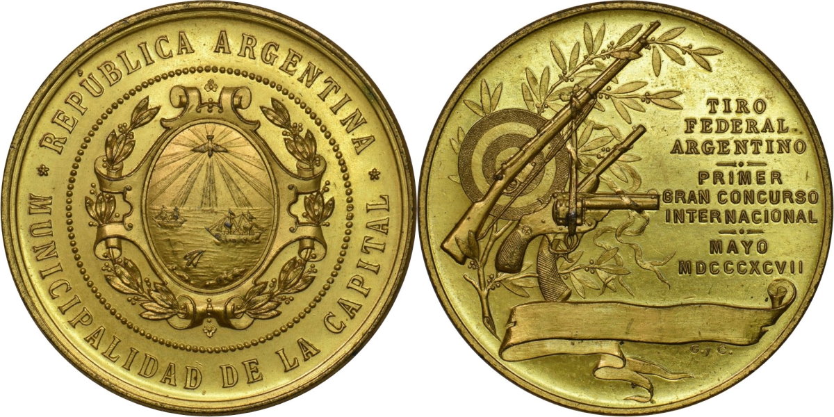 Argentina-1897-Gilt-Medal---New-Acquisition