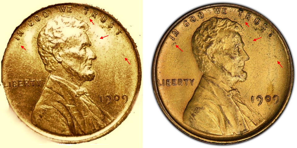 Off-Alloy-1909-VDB-Cent--Copper/Aluminum/Tungsten