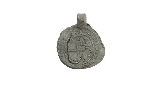 XVI-/-XVII---England---Token-/-Seal?-Great-Britain-Coat-Of-Arms