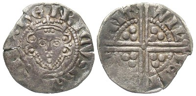England,-Plantagenet-Kings.-Henry-III.-1216-1272.-AR-Penny