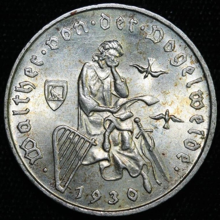 Not-My-Coin:-Weimar-Republic,-3-Mark-1930,-Walther-Von-Der-Vogelweide-Grade?