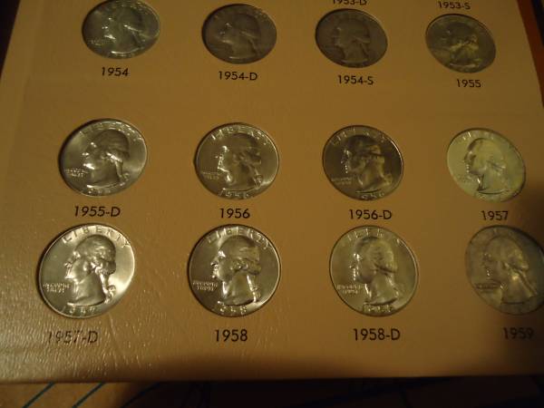 Nearly-Complete-Silver-Washington-Quarter-Set--How-Much-Would-You-Pay?