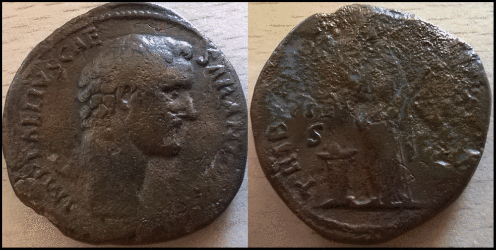 Bronze-Piece-Of-Aelius-As-Caesar
