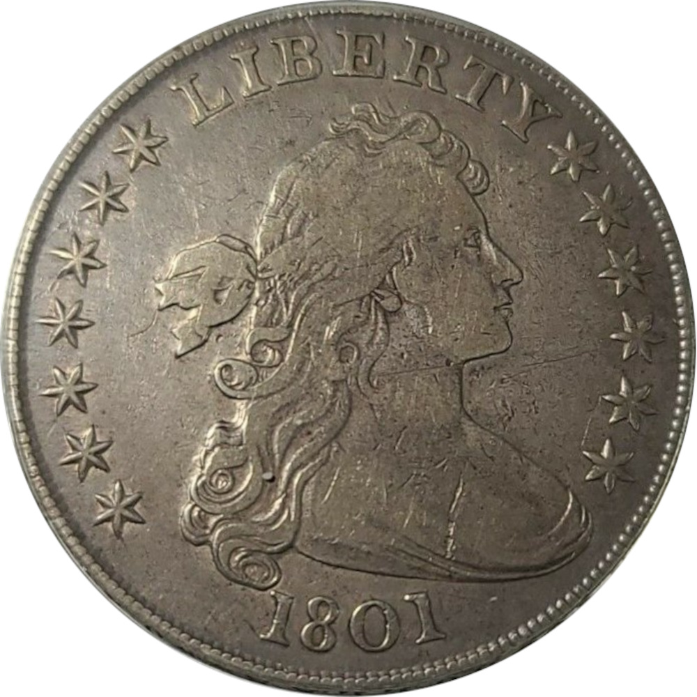 1801 $1 Draped Bust Silver Dollar BB-214 B-4 R-2 - Coin Community Forum