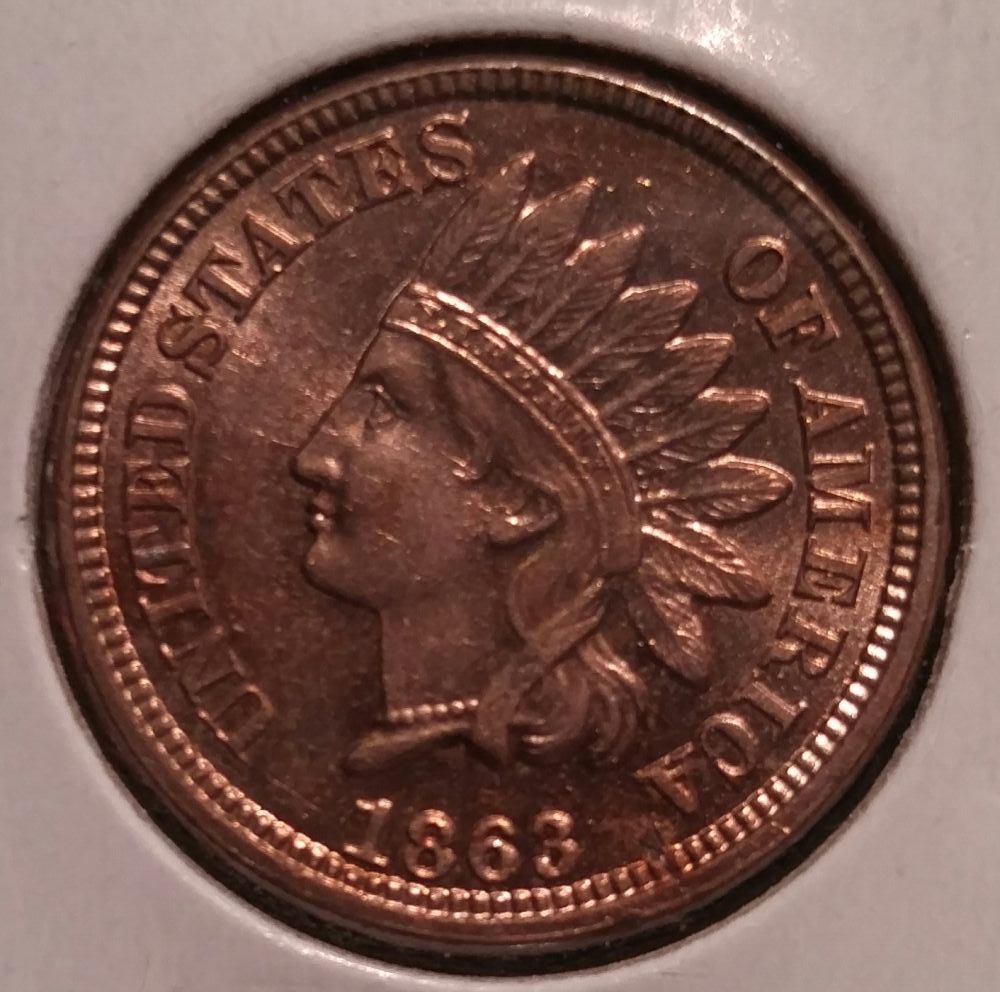 1863-Indian-Head-Cent---Grade-And-Value-If-Impaired-Please