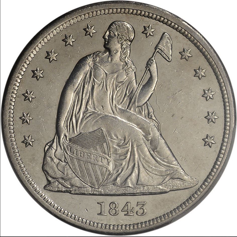 1843-Seated-Liberty-Dollar