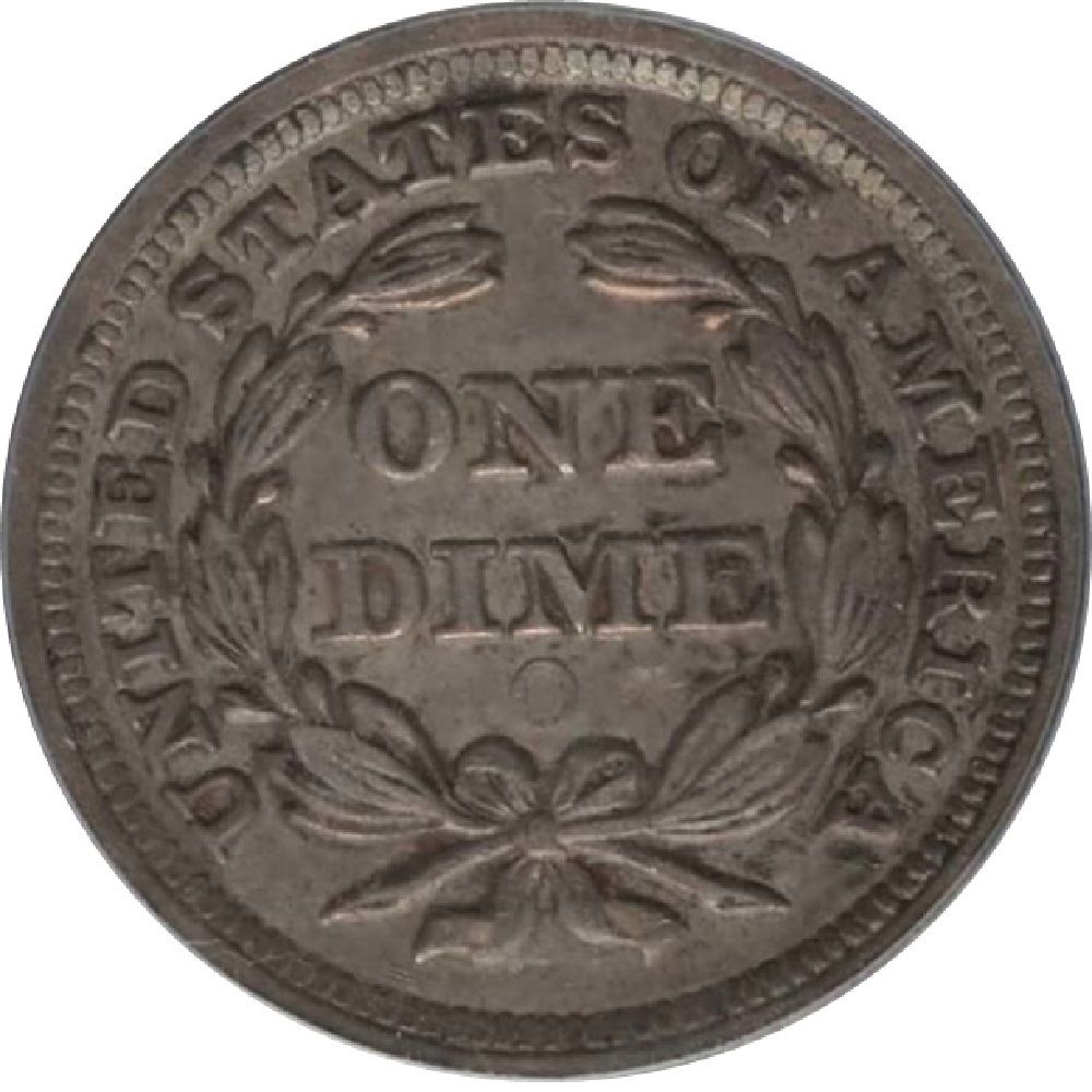 1857-O-Seated-Liberty-Dime