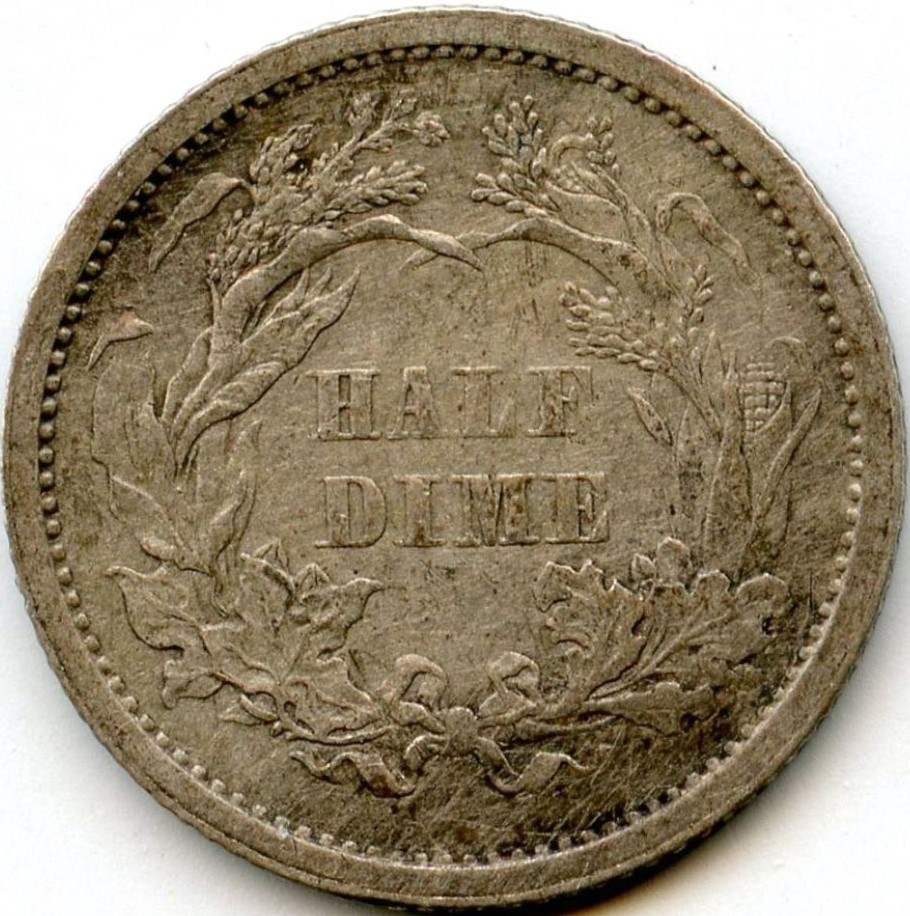 Raw-Civil-War-1862-Half-Dime