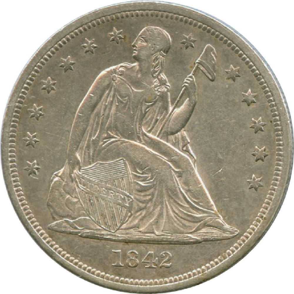 1842-Seated-Liberty-Dollar---Purchased-Fr-CCF-Member