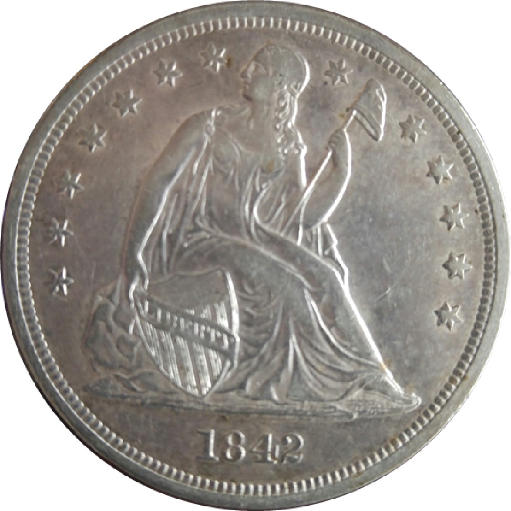 1842-Seated-Liberty-Dollar---Purchased-Fr-CCF-Member