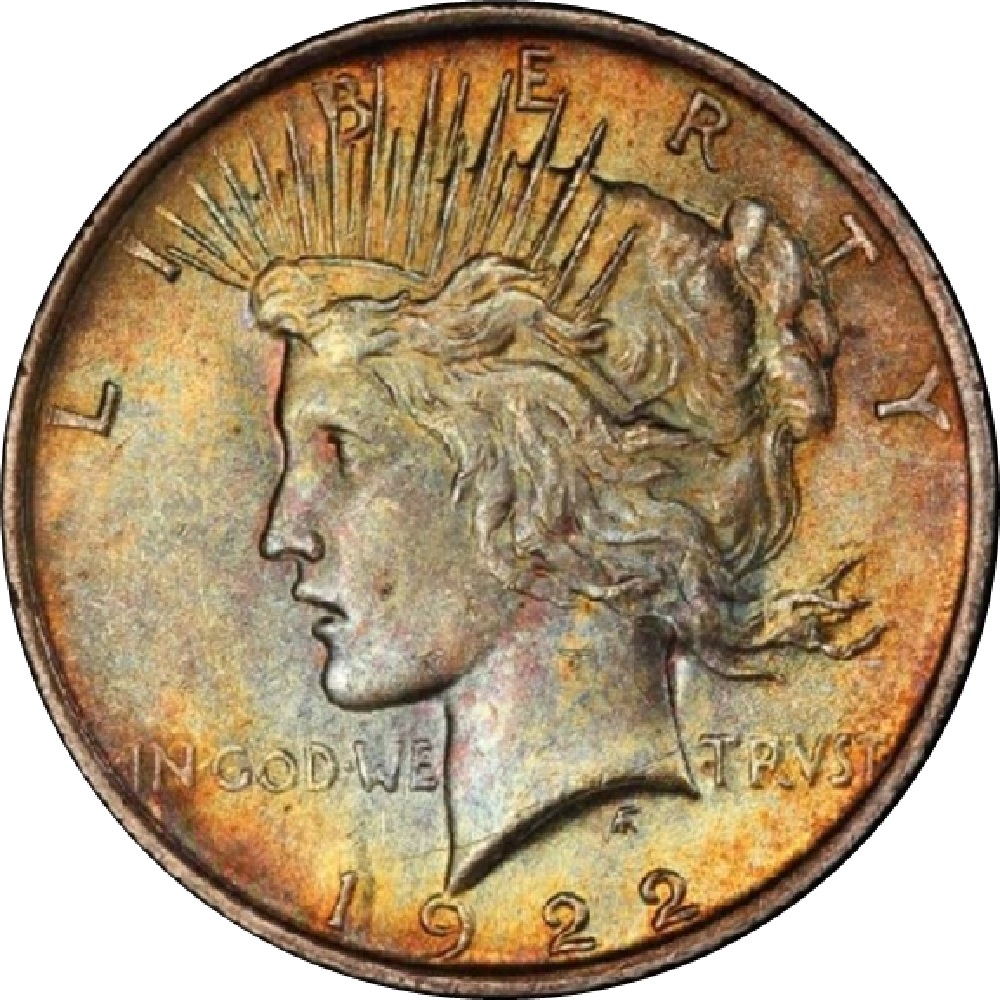 1922-Toned-Peace-Dollar