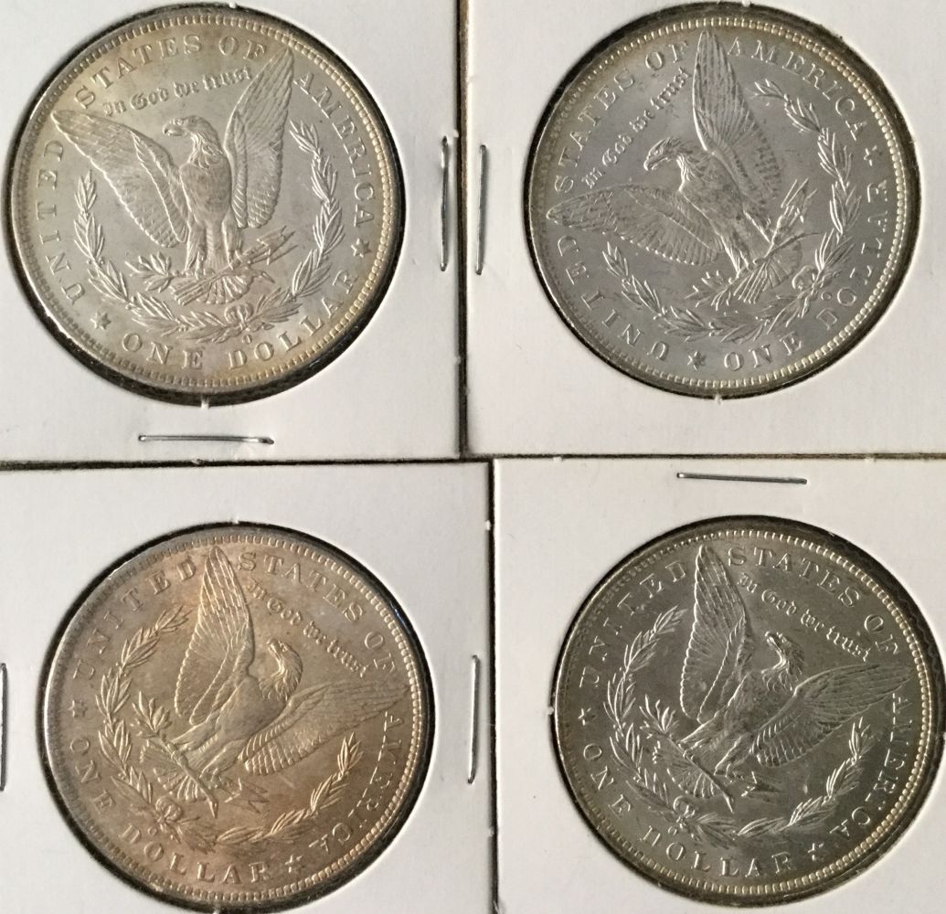 1885-O-Morgan-Silver-Dollar-Half-Roll---Last-4-Coins