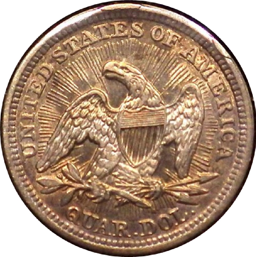 1853-Liberty-Seated-Quarter---Arrows-And-Rays