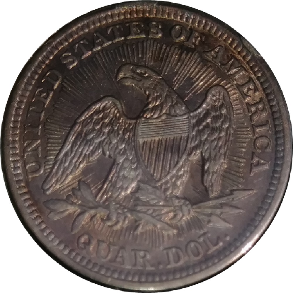 1853-Liberty-Seated-Quarter---Arrows-And-Rays