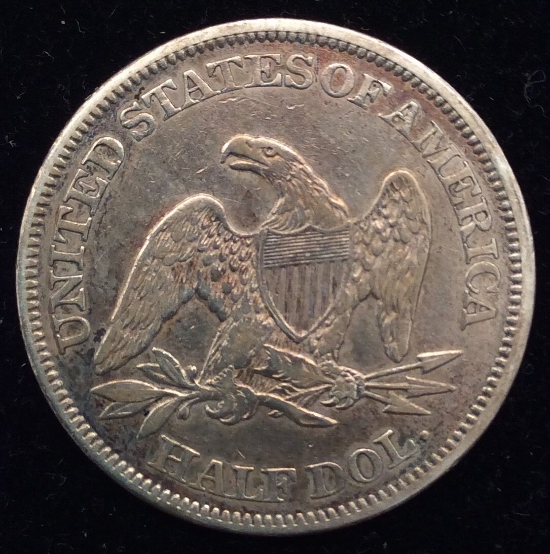 Common-Civil-War-Date-1861-Liberty-Seated-Half-Dollar