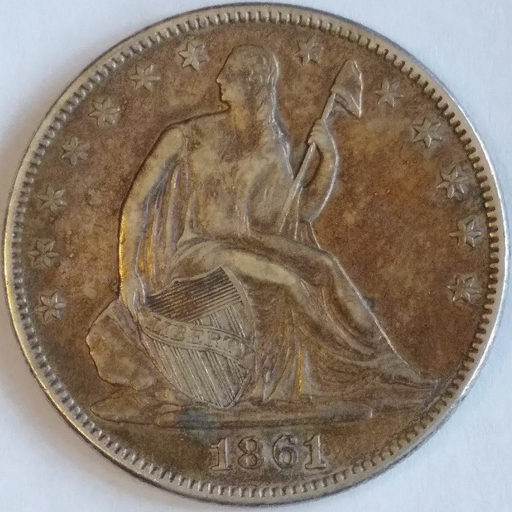 Common-Civil-War-Date-1861-Liberty-Seated-Half-Dollar