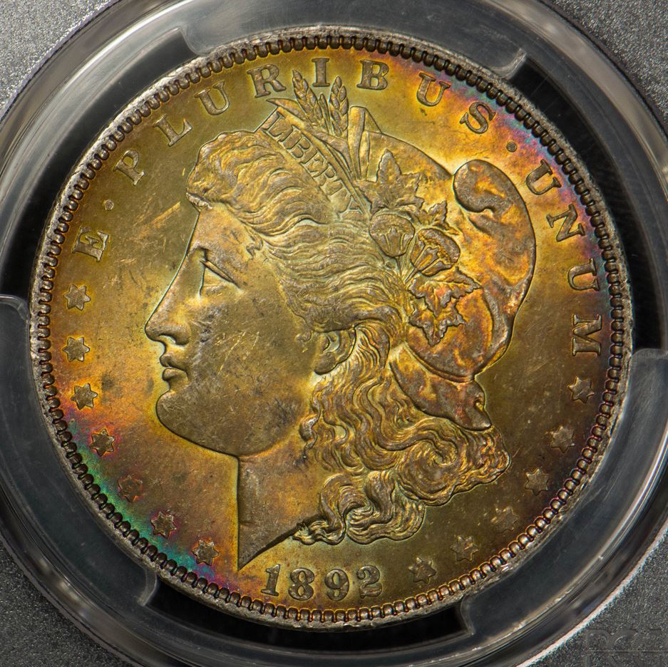 1892-Toned-Morgan-Dollar