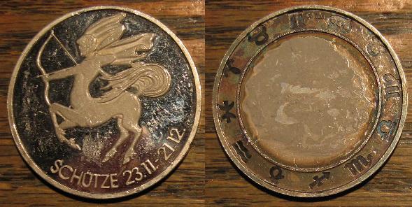 Schãœtze-Sagittarius-German-Astrological-Medal?