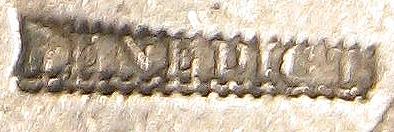 Benedict-Co9unterstamp-On-Mexico-1/2-Real