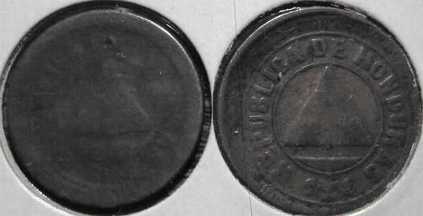 Honduras-1910-2-Centavos-Over-1-Centavo-Variations