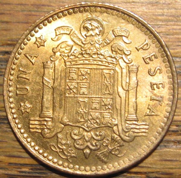 Spain-196365-1-Peseta-Clashed-Die
