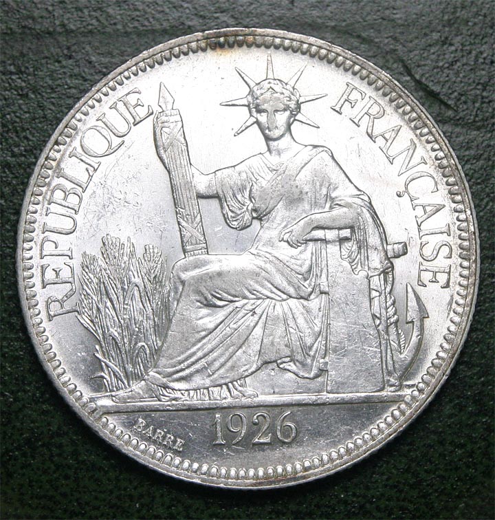 Indochina-Silver-Piastre-1926---Real-?