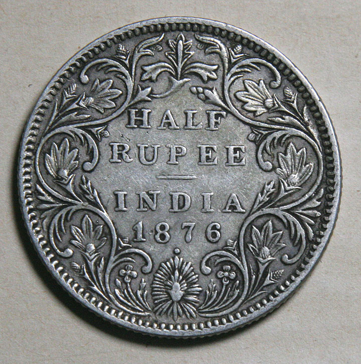 Victoria-India-Half-Rupe-1876---Honest-Or-Dishonest-?