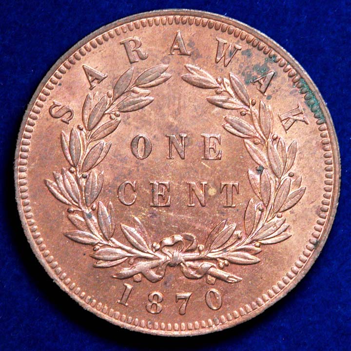 Sarawak-Cent-1870---Grade-/-Value-?