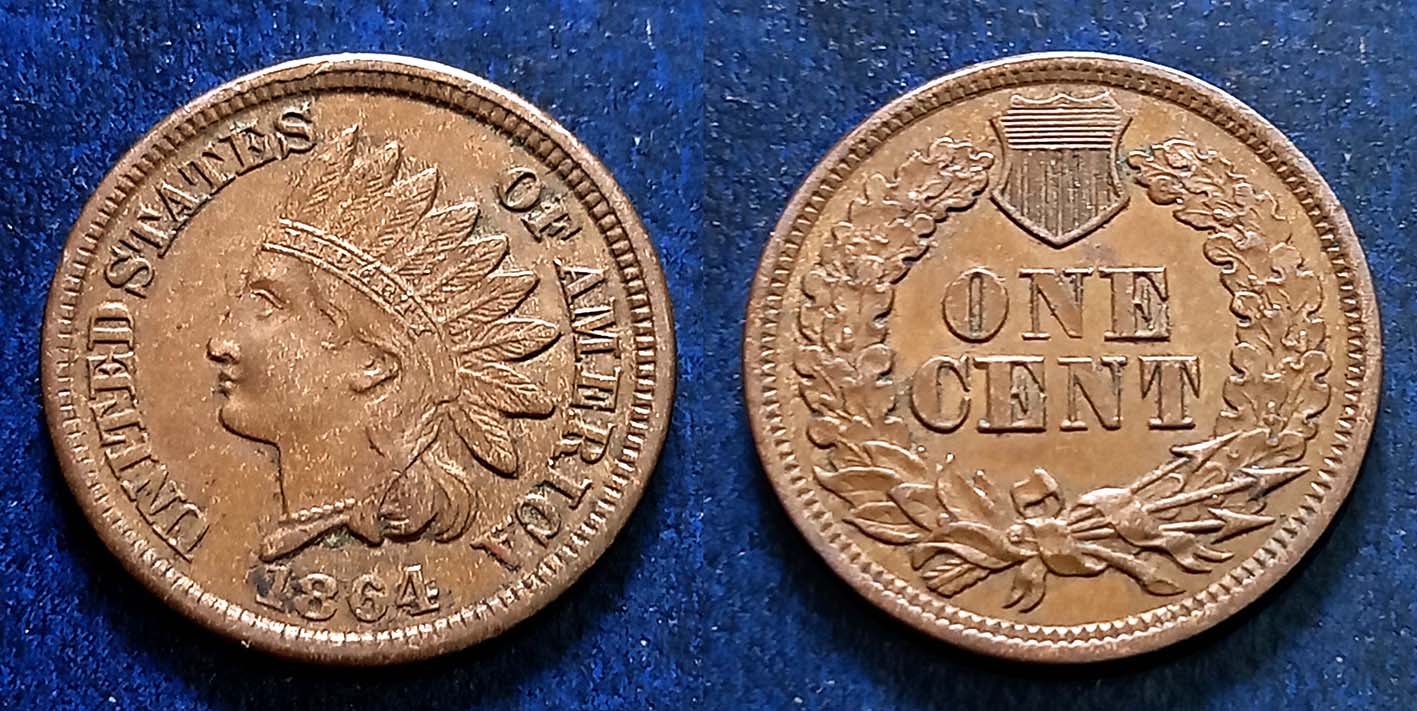 Indian-Head-1864-And-1875-Pennys---Grade-Opinions